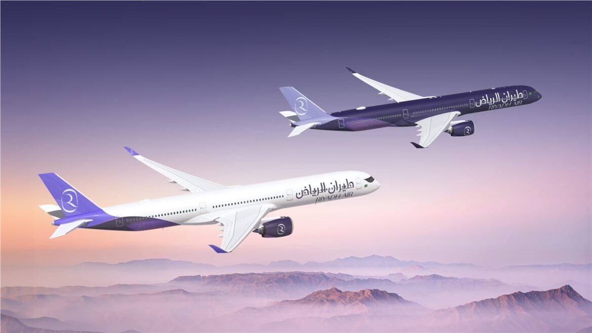 Riyadh Air Airbus A350-1000, Riyadh Air 31 A350 aircraft, Riyadh Air A350-1000 order, Airbus A350-1000 Saudi Arabia, Riyadh Air fleet expansion, Saudi aviation sector, Riyadh Air international growth, A350-1000 aircraft order, Saudi Arabia aviation hub, Riyadh Air Vision 2030,