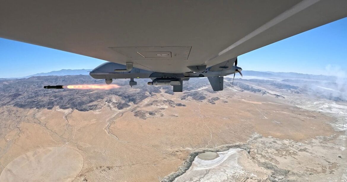 GA-ASI Protector weapons testing, UK Protector RG Mk1, MQ-9B weapons qualification, Paveway IV Protector, Brimstone 3 MQ-9B, Royal Air Force Protector, GA-ASI MQ-9B SkyGuardian, Protector aircraft RAF Waddington, MQ-9B military type certificate, MQ-9B armed unmanned aircraft, aviation magazines in middle east, aerospace magazine in middle east, mro magazine in middle east, defence magazines in middle east, business aviation magazines in middle east,