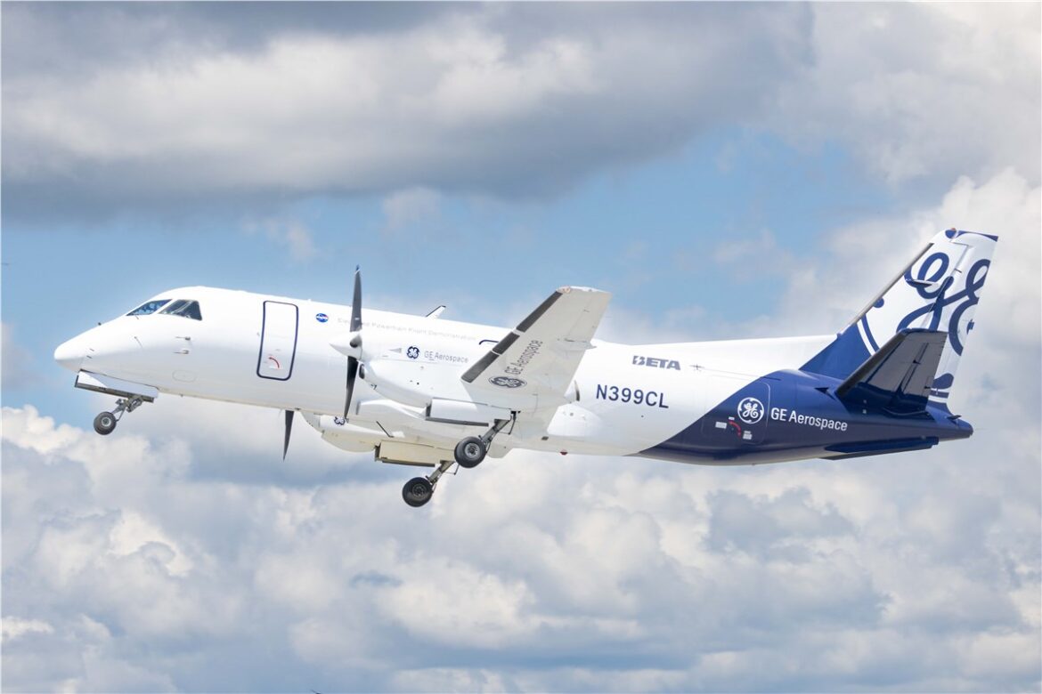 GE Aerospace hybrid electric flight, high altitude hybrid electric flight, NASA EPFD project, BETA Technologies hybrid electric, Boeing hybrid electric aircraft, GE Aerospace electric propulsion, hybrid electric aircraft technology, megawatt class hybrid propulsion, commercial aviation hybrid electric, Farnborough hybrid electric flight,