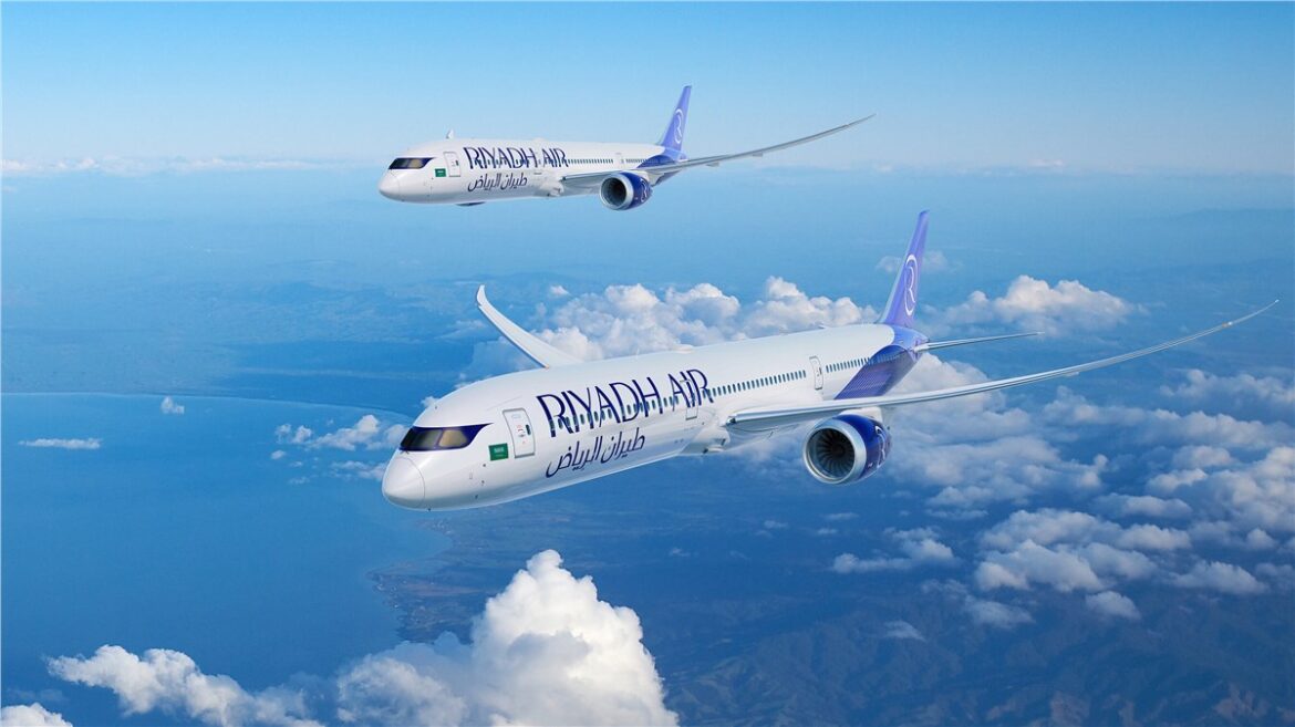 Riyadh Air Boeing 787, Riyadh Air 787 Dreamliner, Riyadh Air 787-10, Boeing 787-10 Saudi Arabia, Riyadh Air fleet expansion, Riyadh Air aircraft order, Boeing Dreamliner Saudi Arabia, Riyadh Air international destinations, Saudi Vision 2030 aviation, Saudi Arabia national airline,