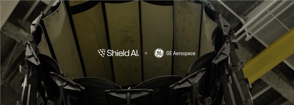 Shield AI X-BAT aircraft, GE Aerospace F110 engine, X-BAT vertical flight, AVEN thrust vectoring nozzle, Shield AI GE Aerospace, X-BAT propulsion system, vertical takeoff aircraft, F110-GE-129E engine, X-BAT engine testing, autonomous vertical flight aircraft, aviation magazines in middle east, aerospace magazine in middle east, mro magazine in middle east, defence magazines in middle east, business aviation magazines in middle east,