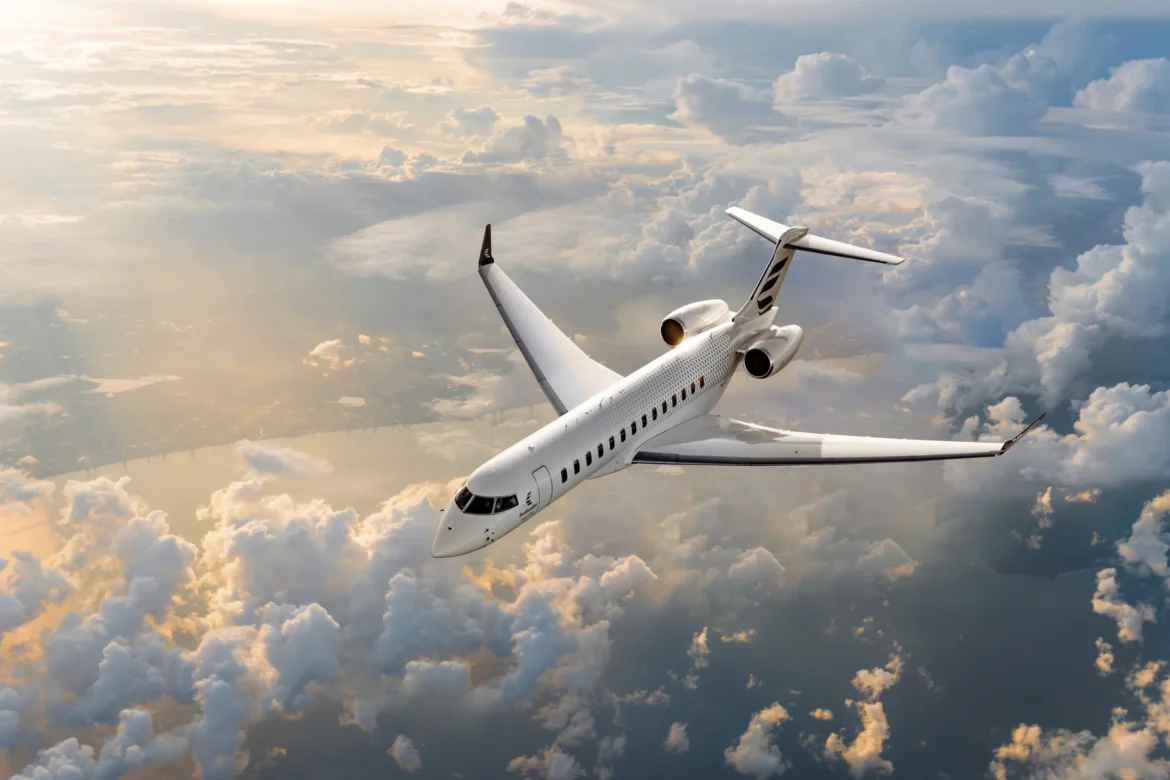 Bombardier Global 8000, Global 8000 speed record, Los Angeles Farnborough flight, Global 8000 Mach 0.93, Bombardier business jet, Global 8000 range, Global 8000 Mach 0.95, Farnborough International Airshow, Bombardier Global aircraft, ultra long range business jet,