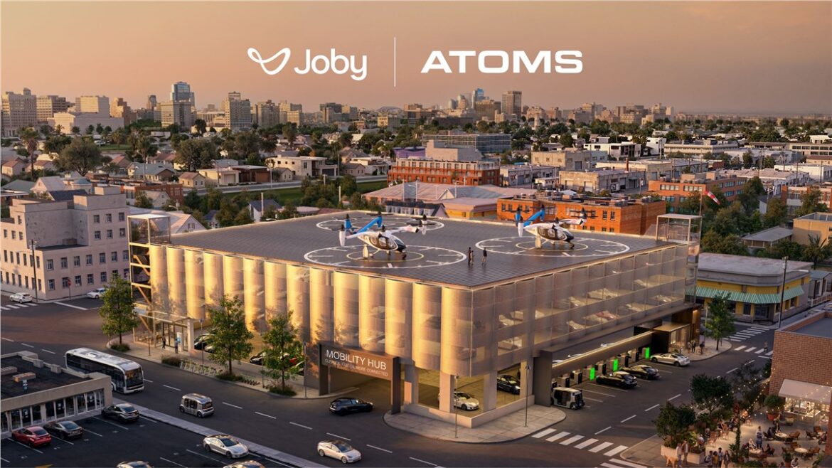 Joby Aviation vertiports, Atoms Joby Aviation partnership, electric air taxi infrastructure, US vertiport network, Joby eVTOL infrastructure, electric air taxi hubs, Joby Aviation FAA certification, urban air mobility infrastructure, eVTOL vertiports USA, electric aviation infrastructure,